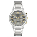 Emporio Armani AR11047 Men's Silver Chronograph Watch