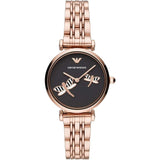 Emporio Armani AR11206 Ladies Gianni T-Bar Rose Gold Watch