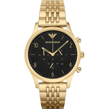 Emporio Armani AR1893 MAN's Gold Chronograph Watch