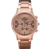 Emporio Armani AR2452 MAN's Rose Gold Chronograph Watch