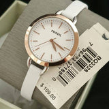 FOSSIL Classic Minute Three-Hand White Leather Watch 32MM
BQ3328