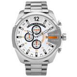 Diesel DZ4328 Men's Silver Mega Chief Chronograph Watch