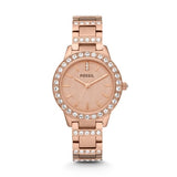 FOSSIL Fossil ES3020 Jesse Rose-Tone Stainless Steel Watch