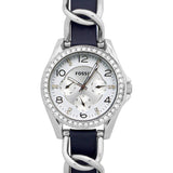 Fossil Women's ES3464 Riley Analog Display Analog Quartz Blue Watch