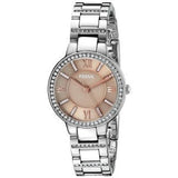 Fossil Women ES4147 Virginia Three Hand Stainless Steel Watch (Silver)