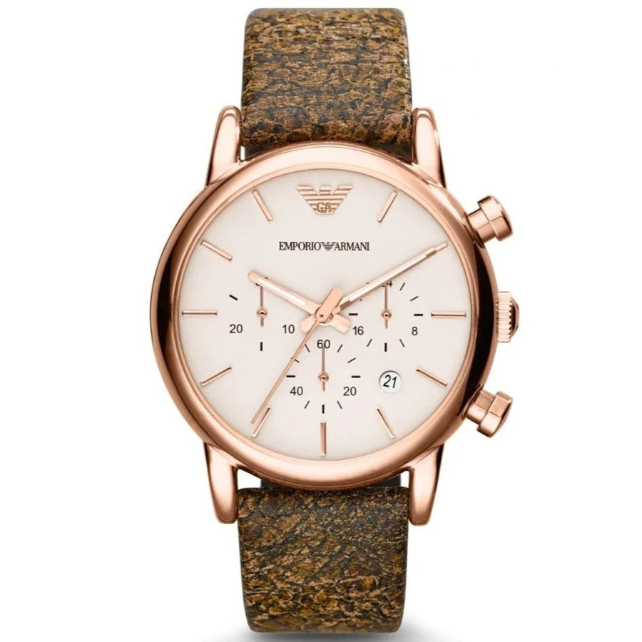 Emporio Armani AR1809 MAN's Luigi Chronograph Rose Gold PVD Watch