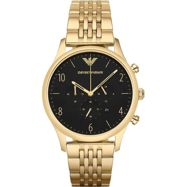 Emporio Armani AR1893 MAN's Gold Chronograph Watch
