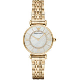 Emporio Armani AR1907 Ladies Mother of Pearl Gold Watch
