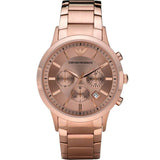 Emporio Armani AR2452 MAN's Rose Gold Chronograph Watch
