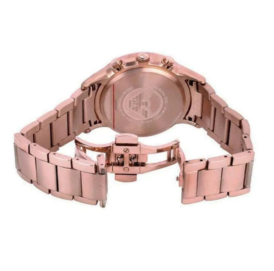 Emporio Armani AR2452 MAN's Rose Gold Chronograph Watch