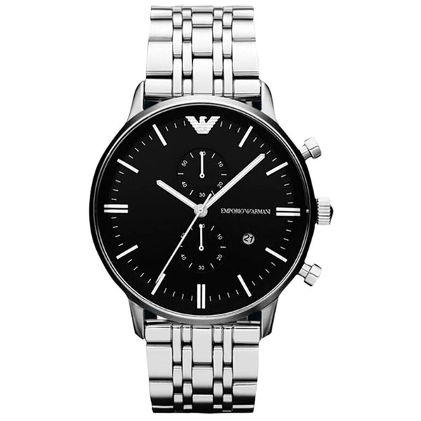 Emporio Armani AR80009 MAN's Silver Chronograph Watch
