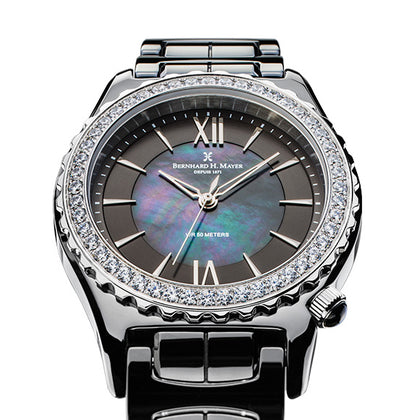 Montre Céramique Bernhard H Mayer La Vida - Diamants - Boîte 41 Mm - NEUVE