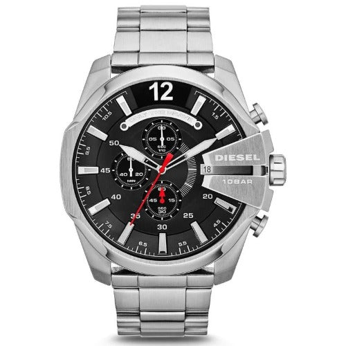 Diesel DZ4308 Men's Silver Mega Chief Chronograph Watch