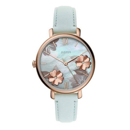 jackieee Fossil Jacqueline Three-Hand Mineral Green Leather Watch - ES4813