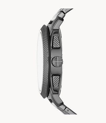 Fossil Machine Chronograph Smoke Stainless Steel Watch -FS4931 
