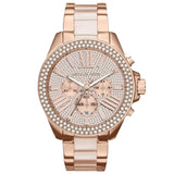 Michael Kors MK6096 Ladies Wren Rose Gold Chronograph Watch
