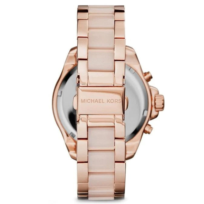 Michael Kors MK6096 Ladies Wren Rose Gold Chronograph Watch
