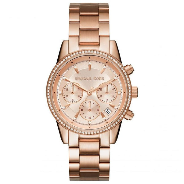 Michael Kors MK6357 Ladies RITZ Rose Gold Watch
